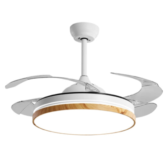 KBS-Y42157 White Retractable Ceiling Fan with LED 36W