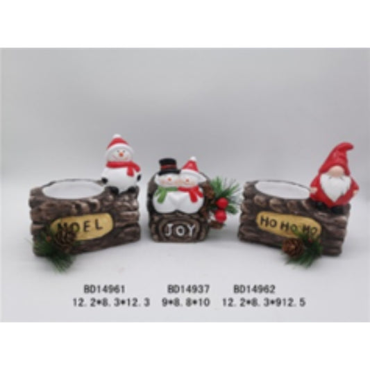 Terracotta Ceramic Christmas Pot Trio