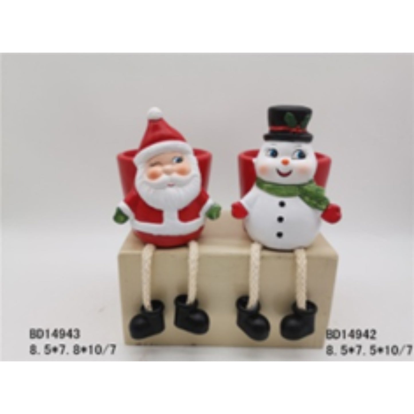 Mini Terracotta Ceramic Christmas Flower Pots