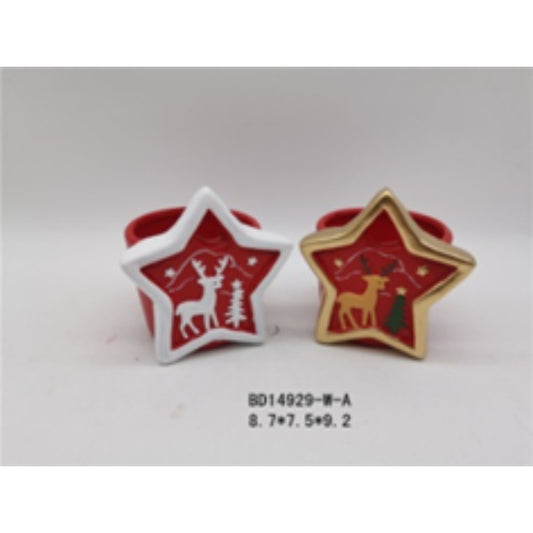 Mini Ceramic Christmas Terracotta Pot