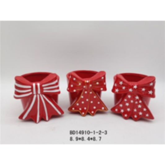 Mini Terracotta Ceramic Christmas Pot