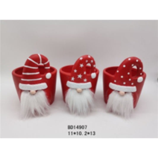 Ceramic Terracotta Christmas Pot