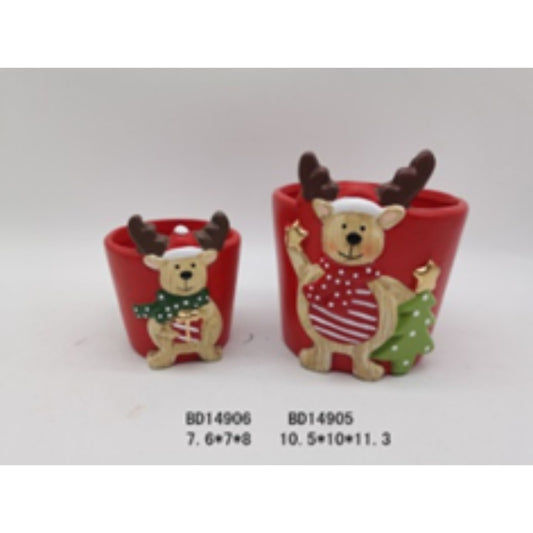 Mini Terracotta Christmas Ceramic Flower Pots