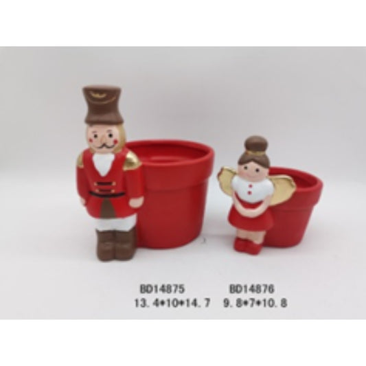 Classic Terracotta Christmas Flower Pot