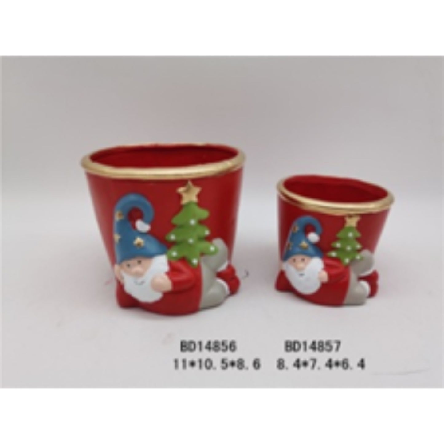 Christmas Terracotta Ceramic Flower Pots