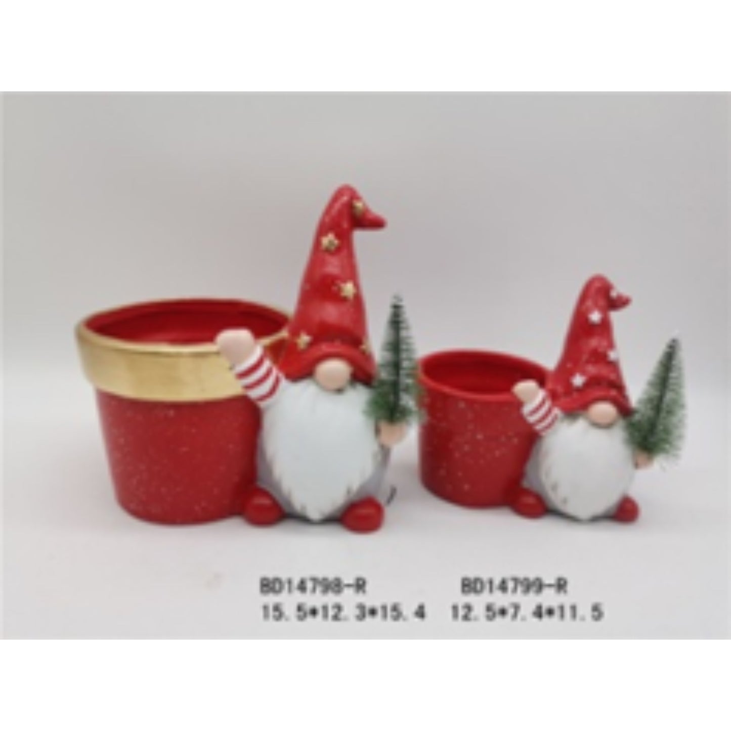 Christmas Terracotta Ceramic Flower Pots