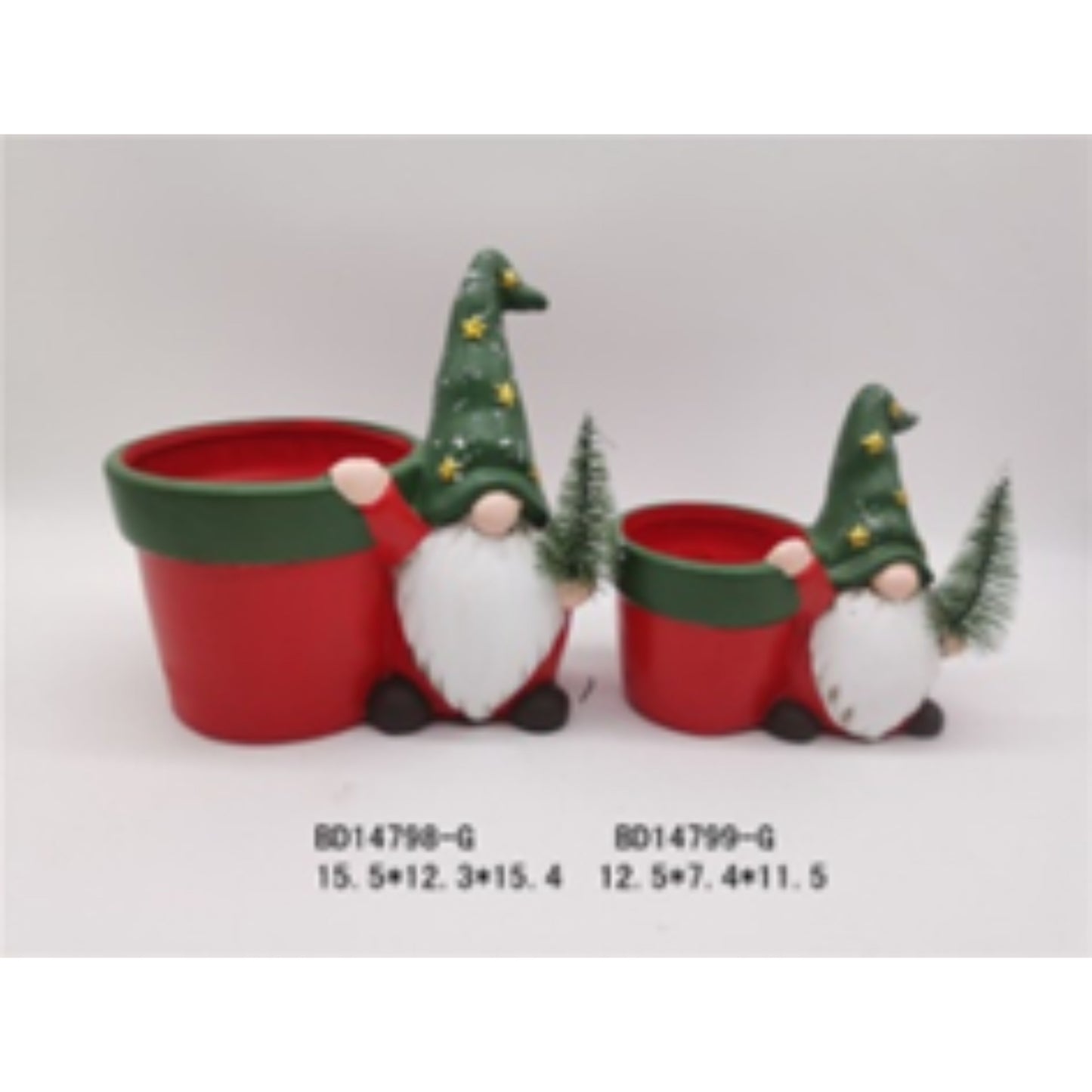 Christmas Terracotta Ceramic Flower Pots