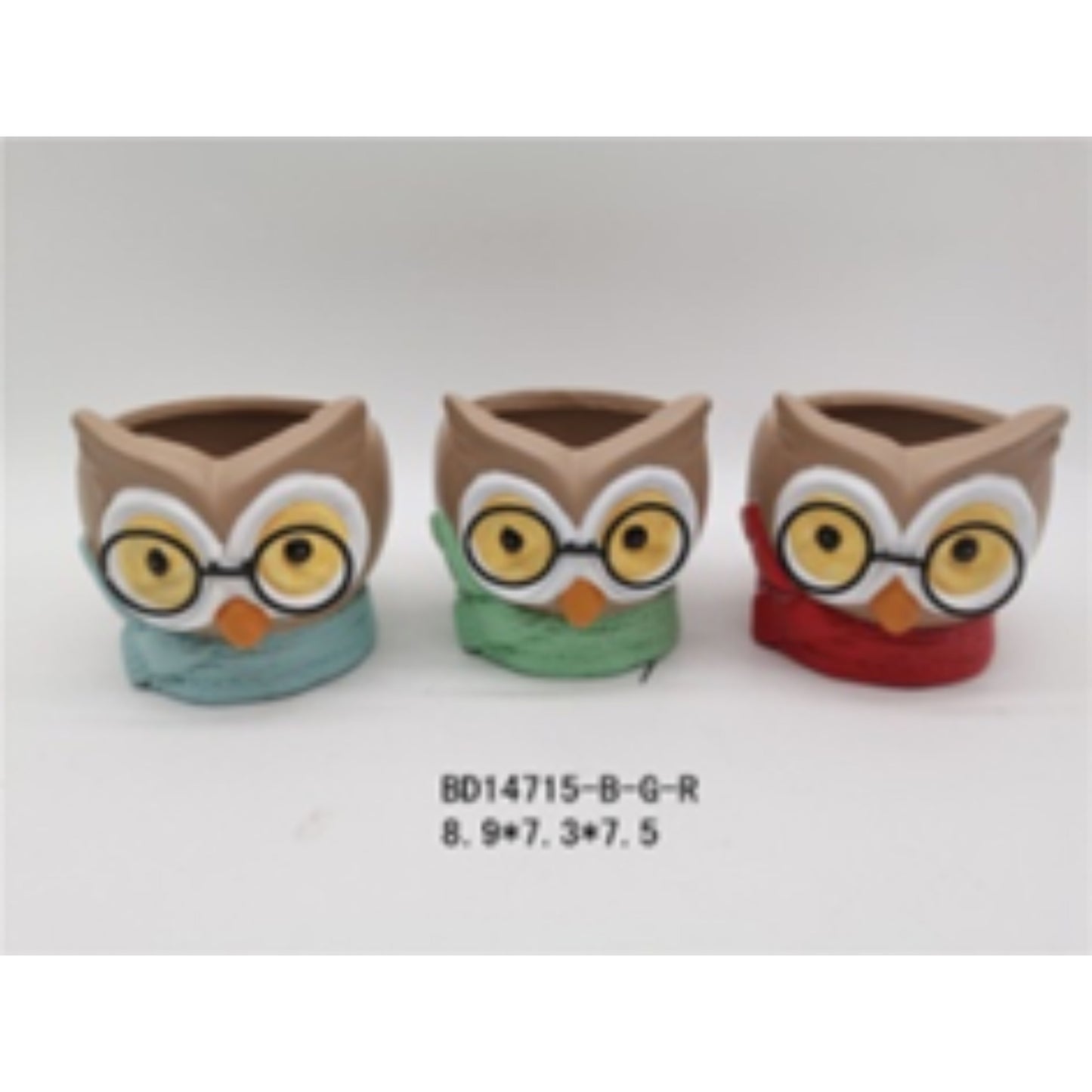 Colorful Terracotta Ceramic Holiday Planter Set