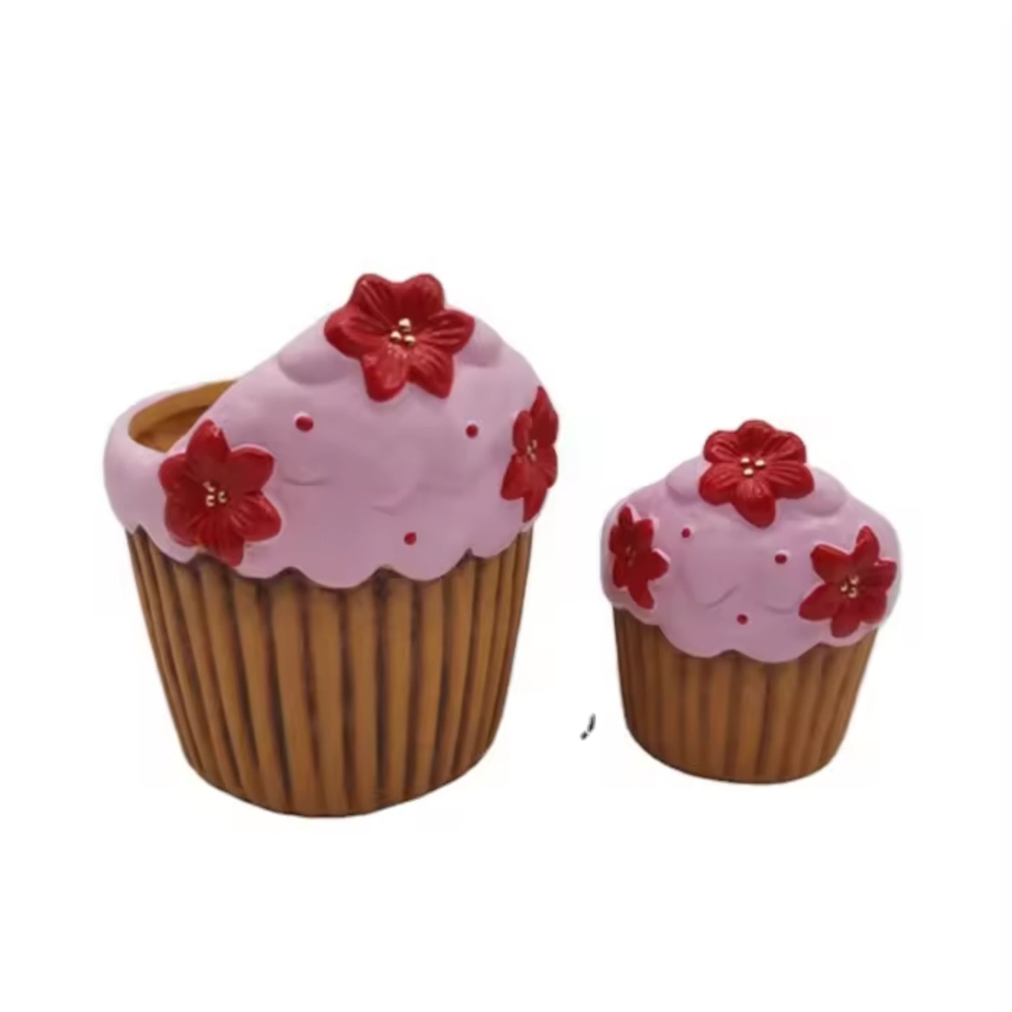 Holiday Glazed Terracotta Ceramic Christmas Flower Pot Collection