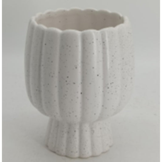 NP24-1544 Dolomite Flower Vase with Textured Finish