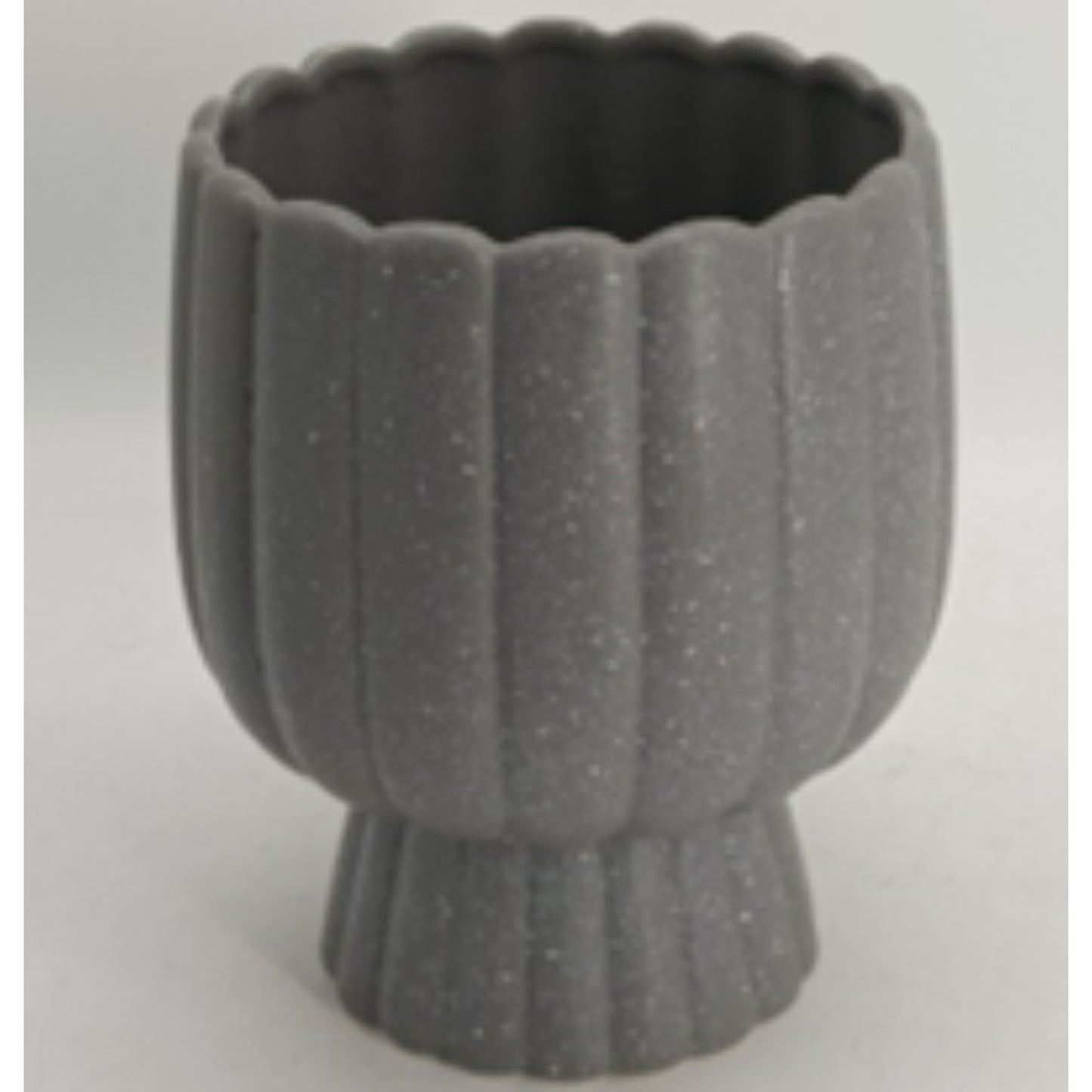 NP24-1545 Dolomite Flower Vase with Textured Finish