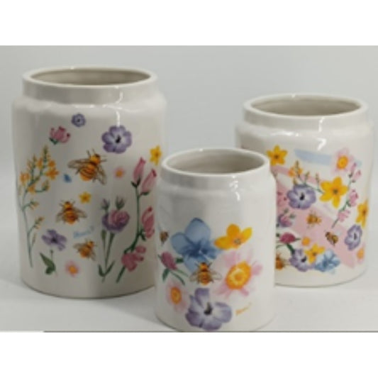 Stoneware Ceramic Flower Vase Set – Models NP2576, NP2577, NP2578