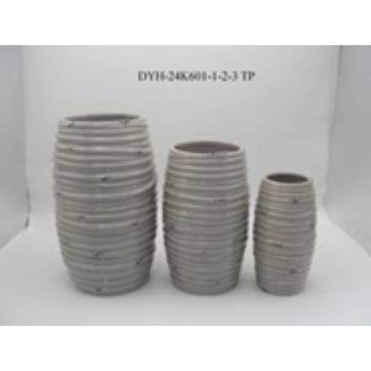 Dolomite Flower Pots Set DYH24K601-1TP / 2TP / 3TP