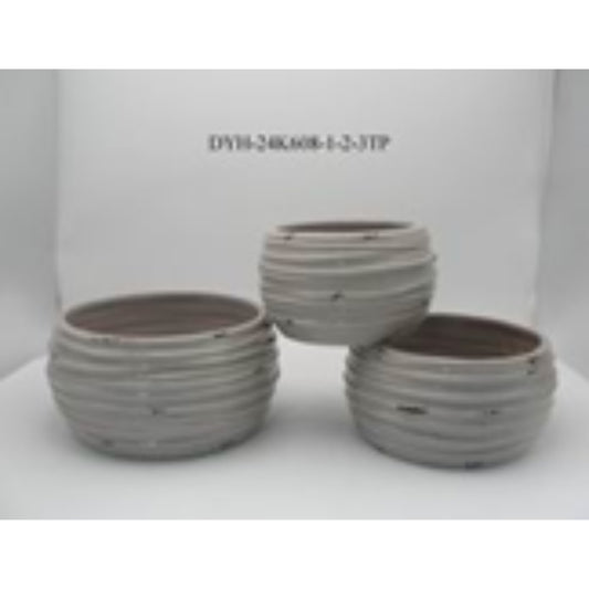 Dolomite Flower Pot Set DYH24K608-1TP / 2TP / 3TP