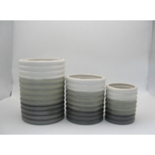 Textured Pattern Flower Pot Set DYH24K101BC-1 / -2 / -3