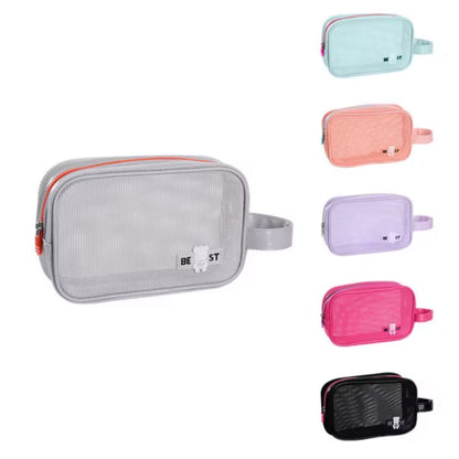 Holiday Mesh Handheld Toiletry Bag RH2404