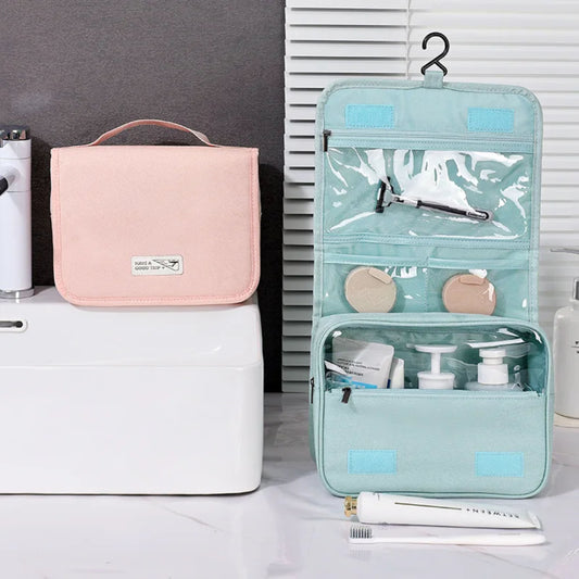 RH2316 Wabi-Sabi Style Transparent Hanging Toiletry Bag