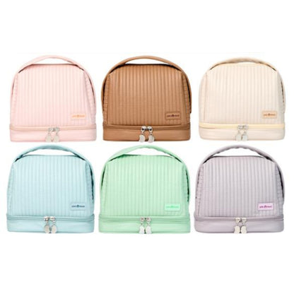 RH2227 Toast Cake Style Makeup Bag – PU Leather with Creamy Finish