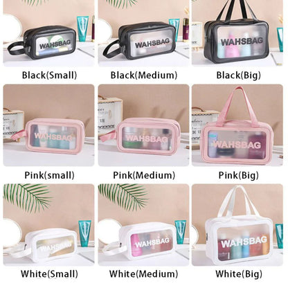 YTJ001/002/003 PU Toiletry Bags Set – Large, Medium, Small Sizes