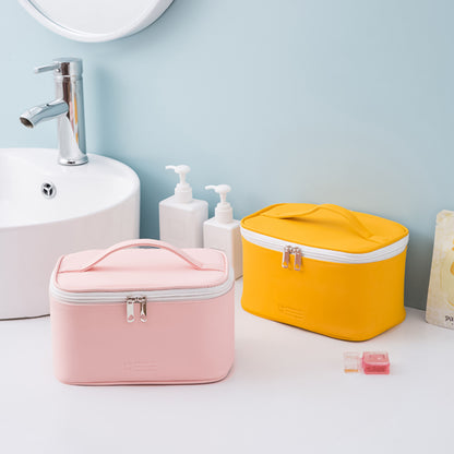 RH821 Heartbeat Square Cosmetic Bag – PU Large Makeup Organizer
