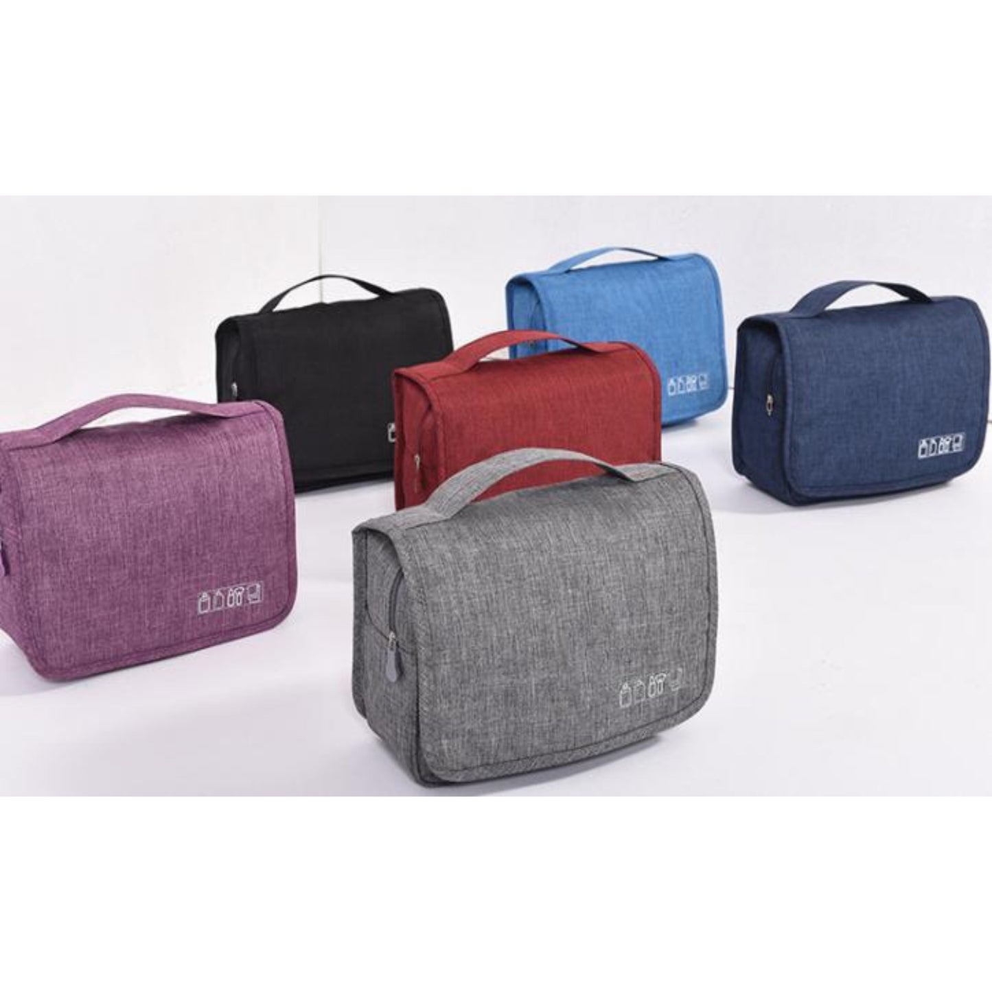 RH520 Second-Generation Cationic Hanging Wash Bag – Polyester Travel Toiletry Organizer