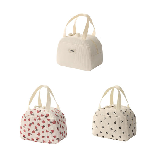 Lunch Bag RH2469 – Corduroy Half-Moon Lunch Tote