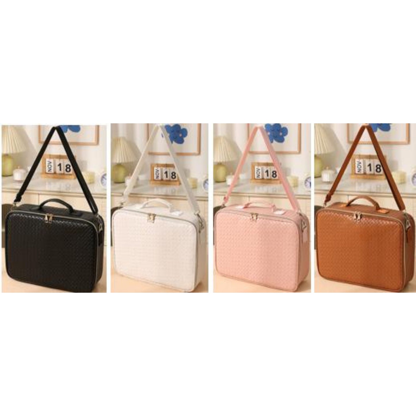 LG0043 Large PU Makeup Box with Mirror