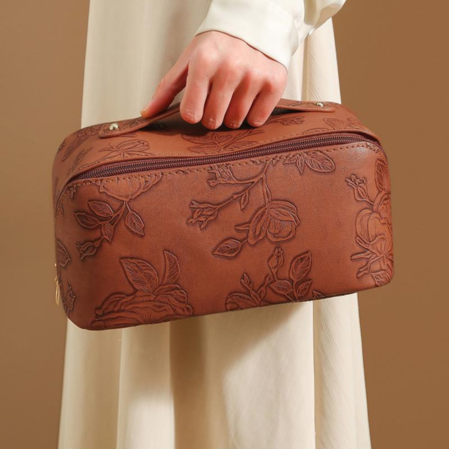 Vintage Pillow-Style Makeup Bag - Model LG0007