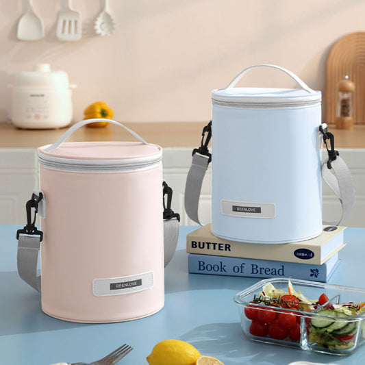 Smiley Face Cylinder Lunch Bag - Model RH2519