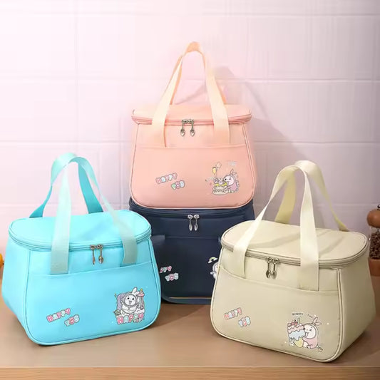 Vibrant Cartoon Large Flap Lunch Bag - Model RH2410