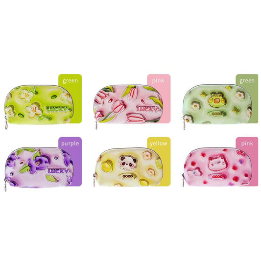 Cosmetic Bag RH2329 & RH2330 – Inflated Style 3D Semi-Circle TPU Pouches