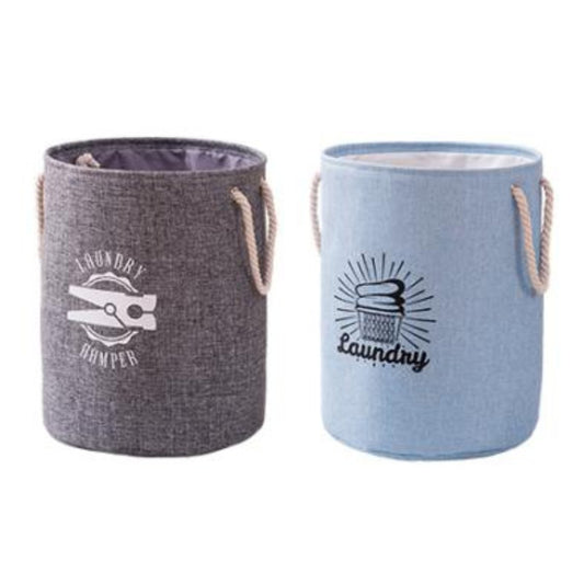 Laundry Bag 0WQ008 – Round Cotton-Linen EVA Laundry Basket