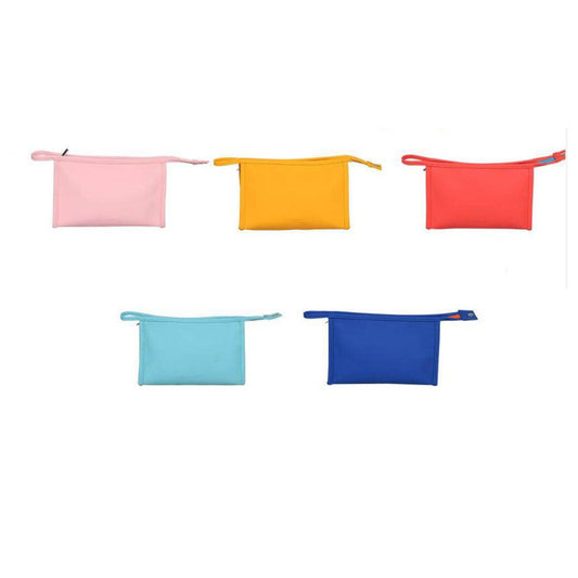 Cosmetic Bag RH822 – Heartbeat Series PU Document-Style Makeup Pouch