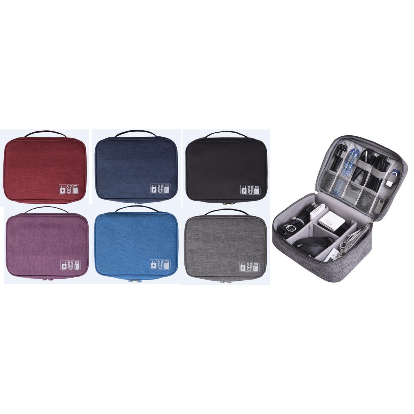 Travel Digital Bag RH917 – Large Capacity Polyester Electronics Organizer
