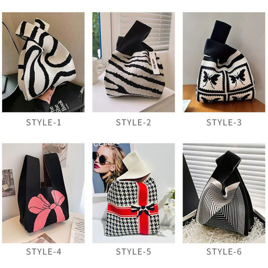 Handbag 0HZ001 – Lightweight Knitted Fabric Tote