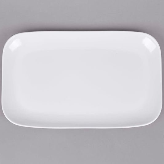 Flat-Edged Rectangular Ceramic Plate A25179
