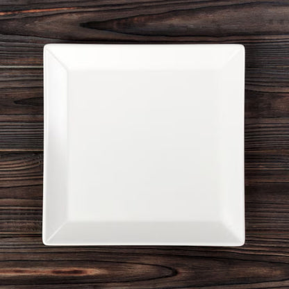Stackable Square Ceramic Plate Set A25398, A25399, A25400 & A25401