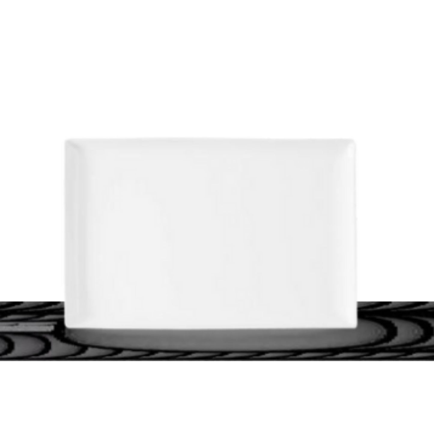 Stackable Rectangular Ceramic Plate Set A25394, A25395, A25396 & A25397