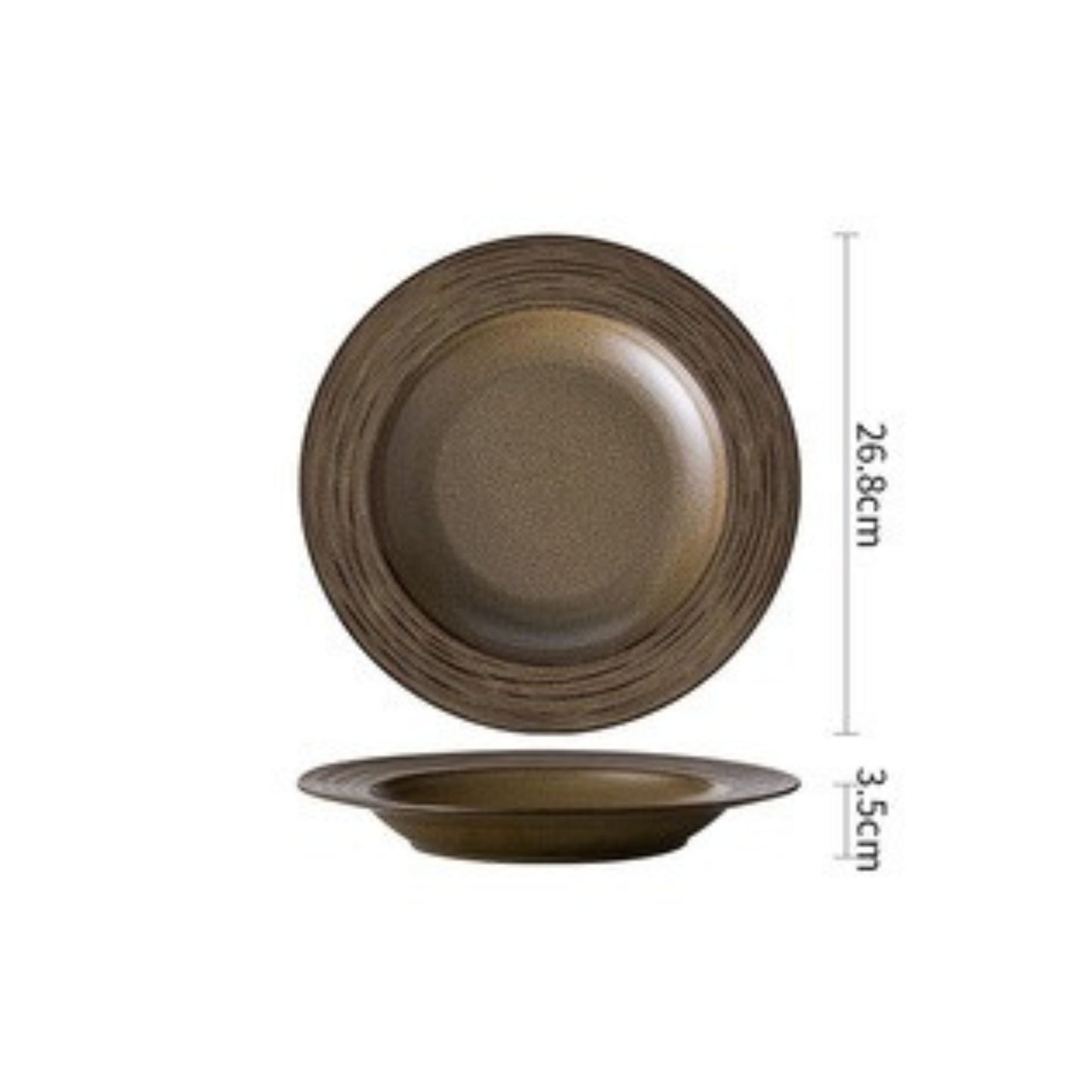 Ocean Series stoneware plates with organic form and serene coastal tones