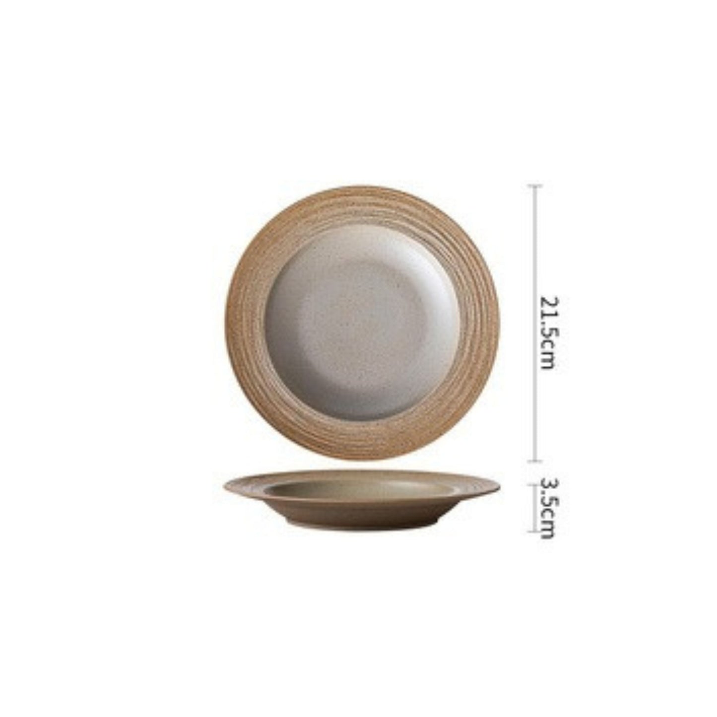 Ocean Series stoneware plates with organic form and serene coastal tones