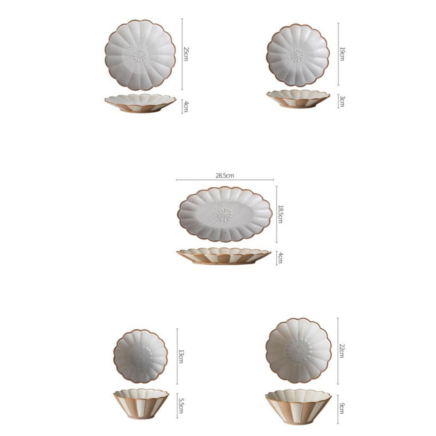Blooming Series stoneware with floral inspiration and sculptural form