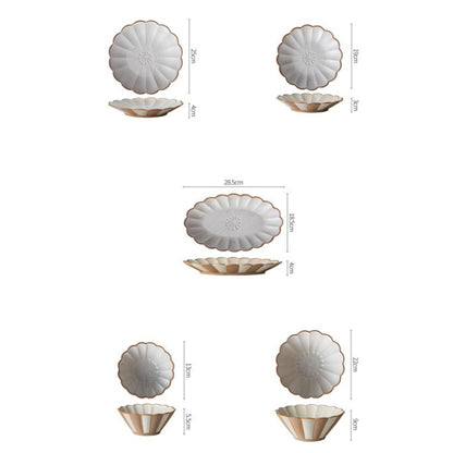 Blooming Series stoneware with floral inspiration and sculptural form