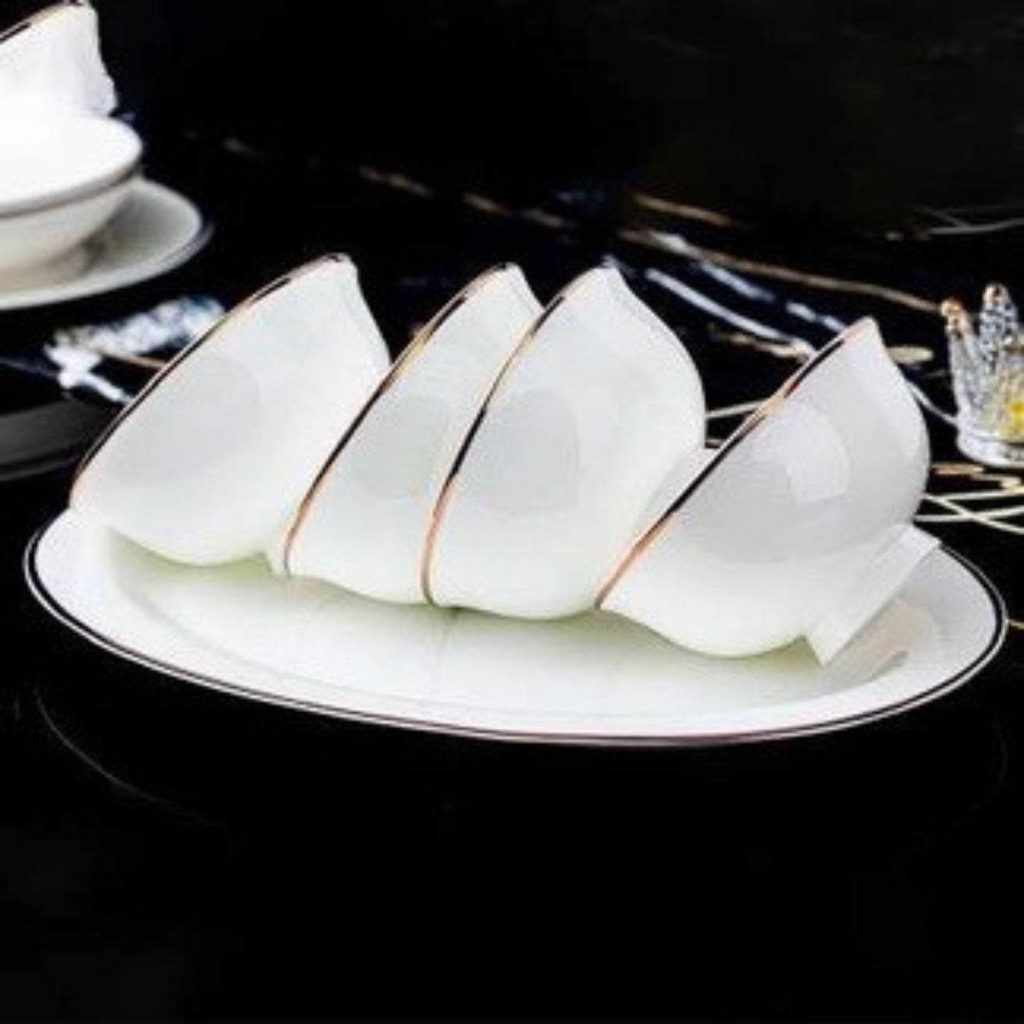 Golden Rose Elegance bone china crockery set
