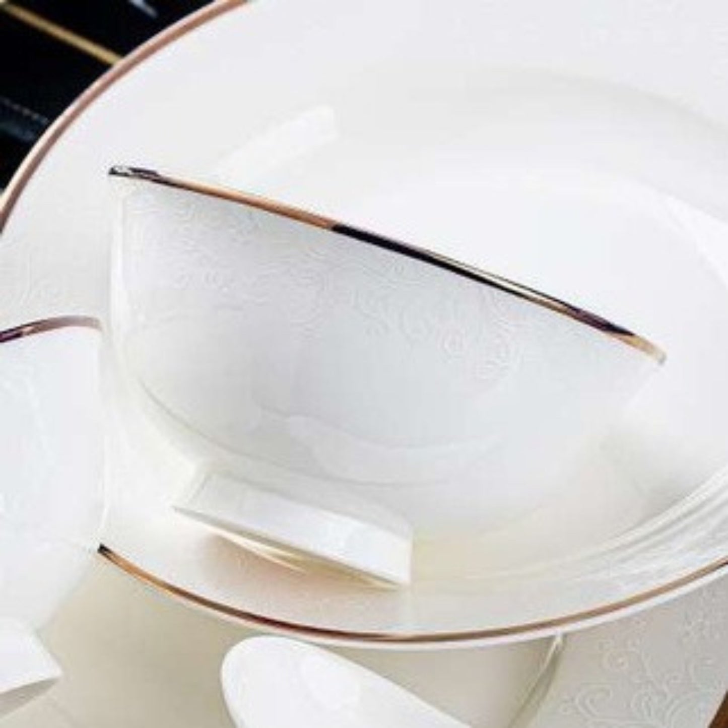 Golden Rose Elegance bone china crockery set