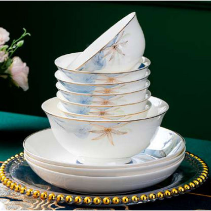 Azure Ripple bone china crockery set