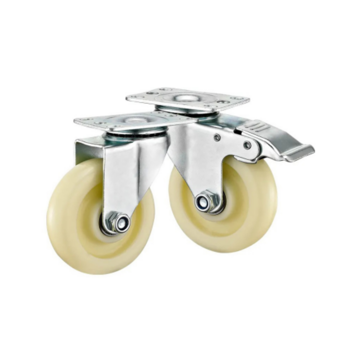 Soundproof Polypropylene Trolley Wheels – Fixed, Swivel & Brake Options