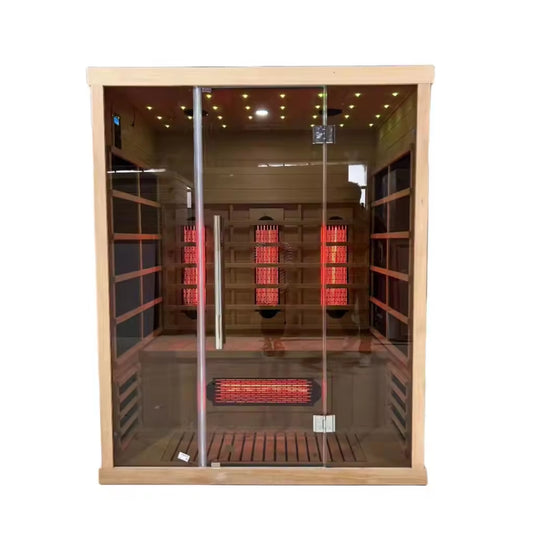 Full Spectrum Carbon Infrared Sauna Cabin SMT-031B (3 Person Size)