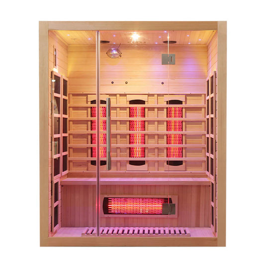 Full Spectrum Carbon Infrared Sauna Cabin SMT-031HA (3 Person Size)