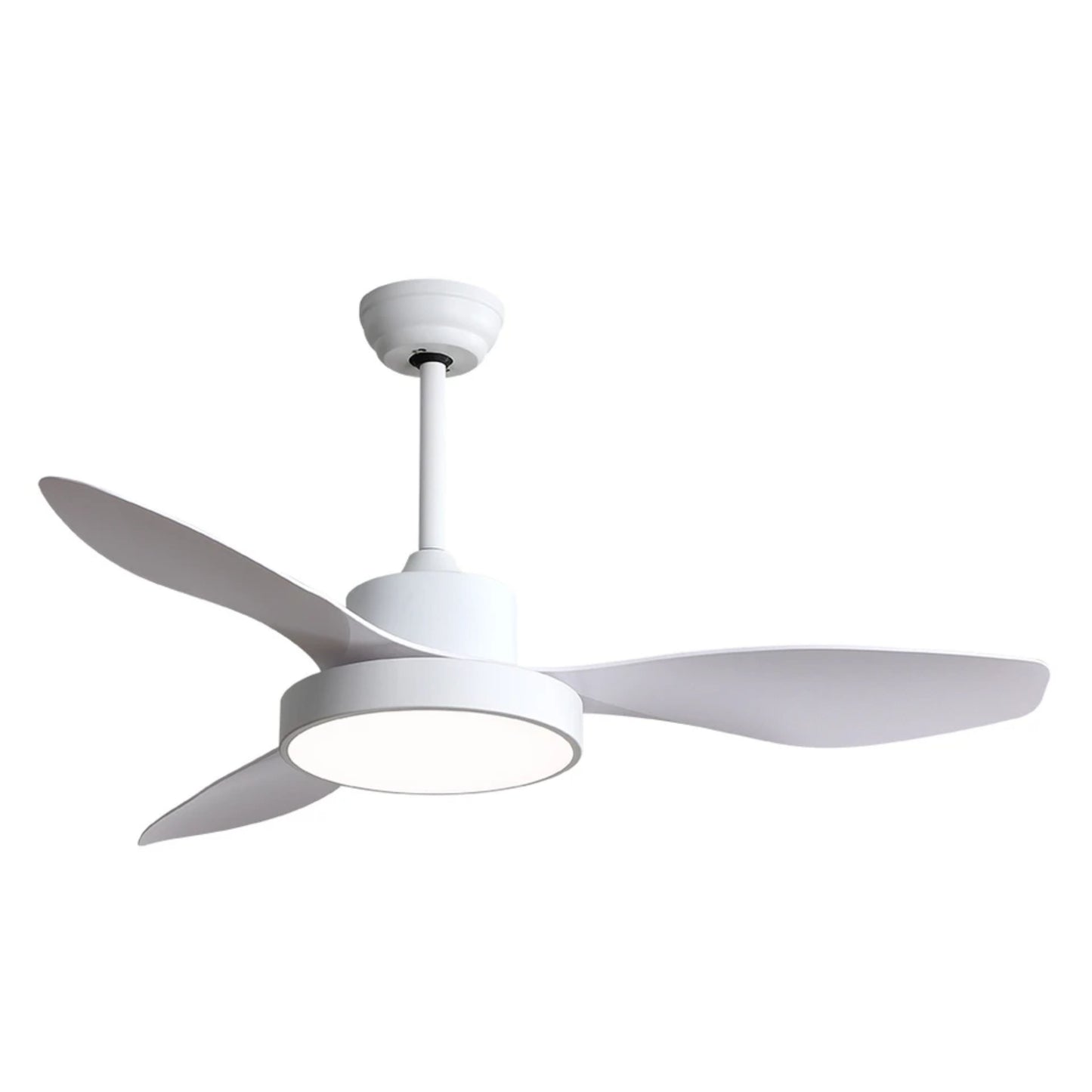 KBS-4703 White 47-Inch Ceiling Fan with LED Light