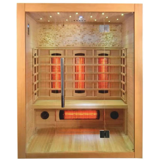 Full Spectrum Carbon Infrared Sauna Cabin SMT-031HC (3 Person Size)